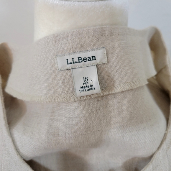 LL Bean Linen Shift Dress - Picture 6 of 11